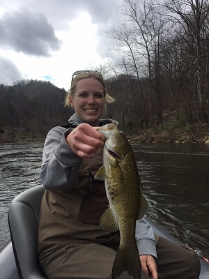 asheville smallmouth river fishing