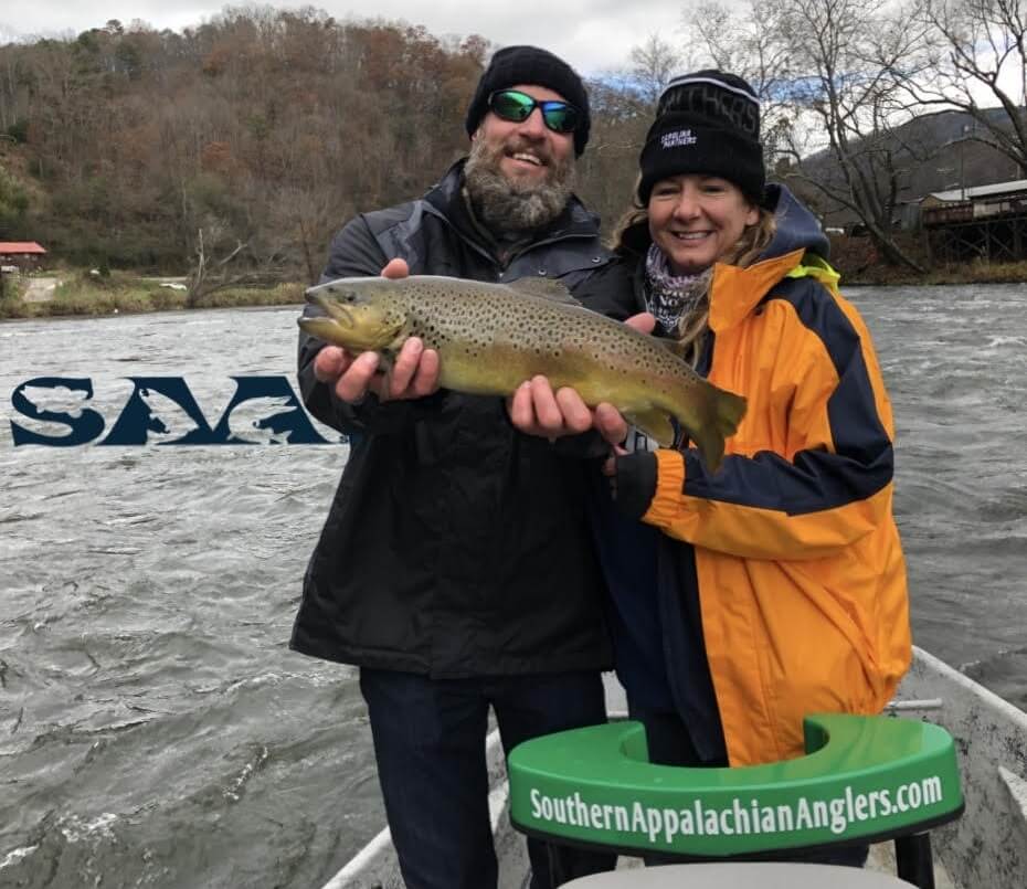 brown trout fishing western north carolina