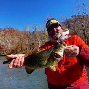 Bass Fishing the French Broad River in Asheville - Southern Appalachian