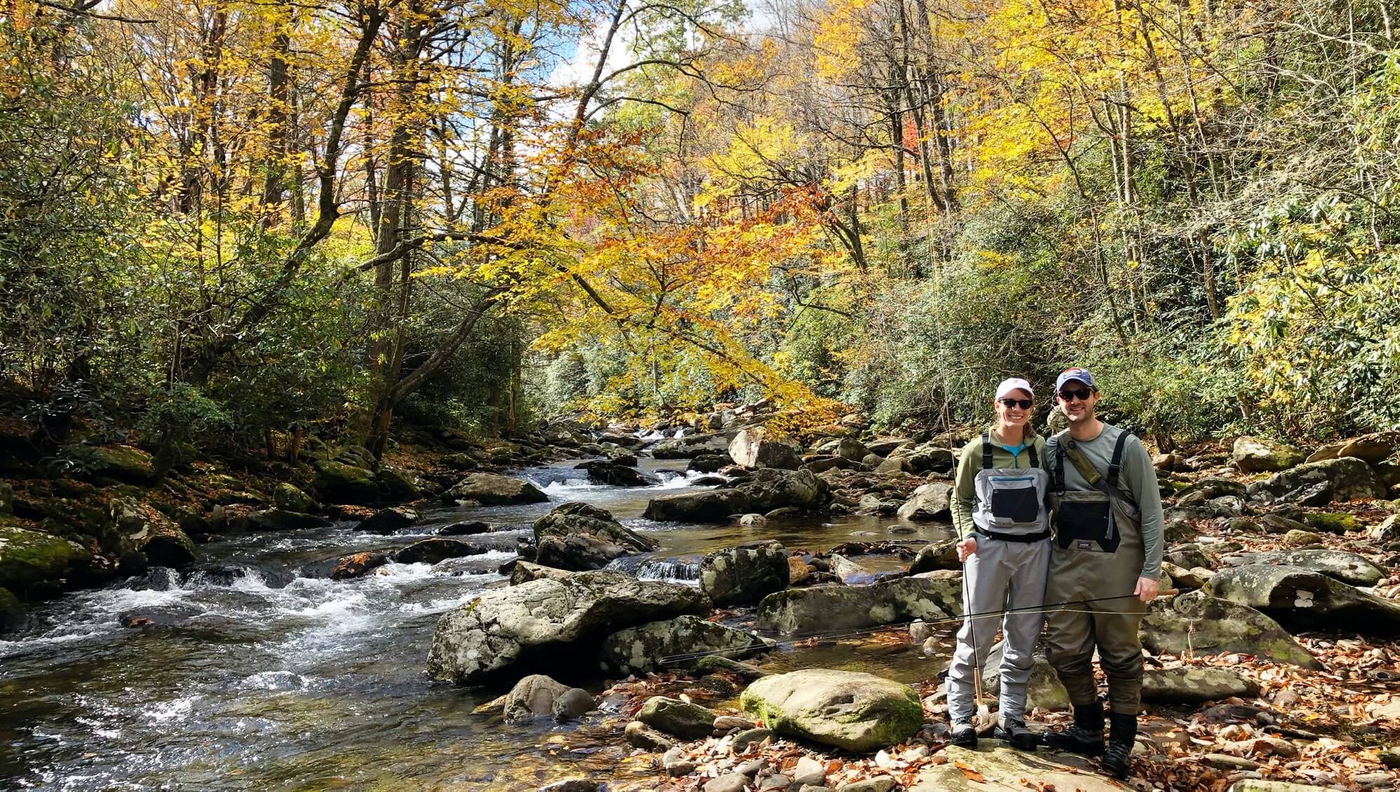 guided fly fishing NC mountains