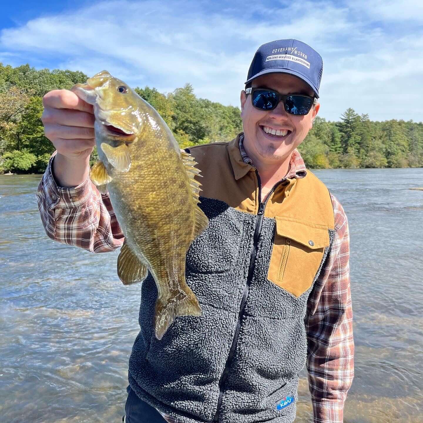 smallmouth bass fishing French Broad River